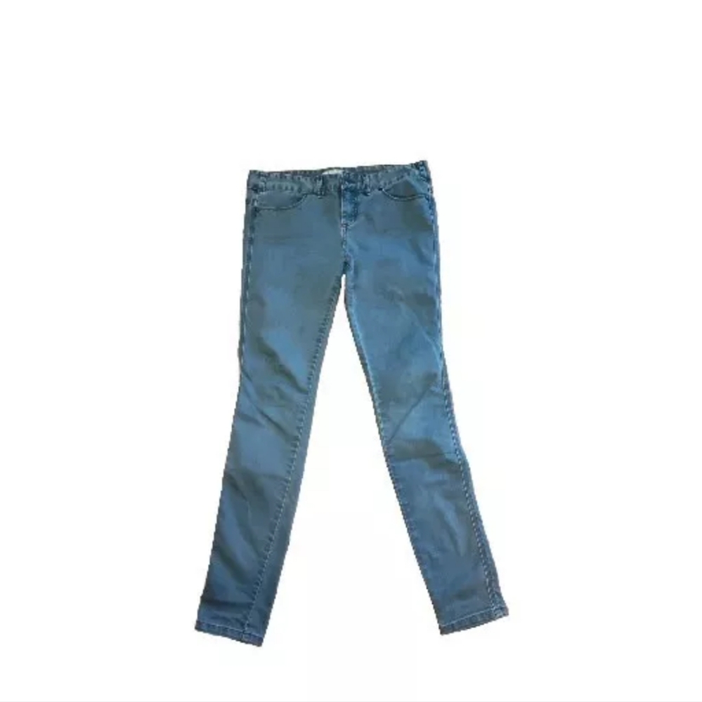 Free People Green Blue Jeans Size 28 Tag 32x31 Skinny